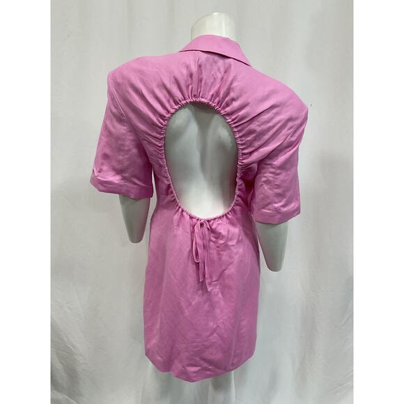 L'Academie 'Linzie' Pink Mini Dress Size M - Picture 3 of 5